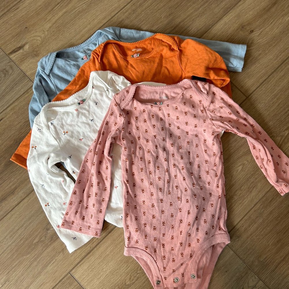 4 - Pack Long Sleeve Onesies
